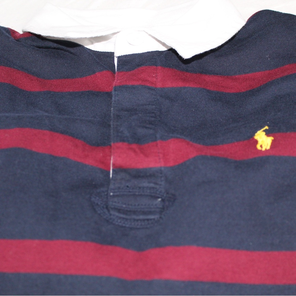 Boys Striped Polo Long Sleeve